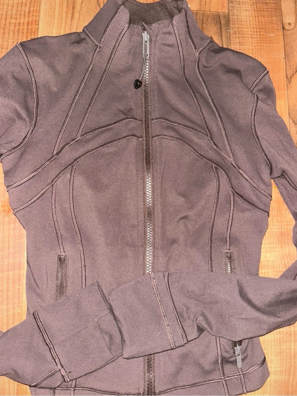 lululemon athletica Women's Full-Zip Bomber Jacket in Dark Brown